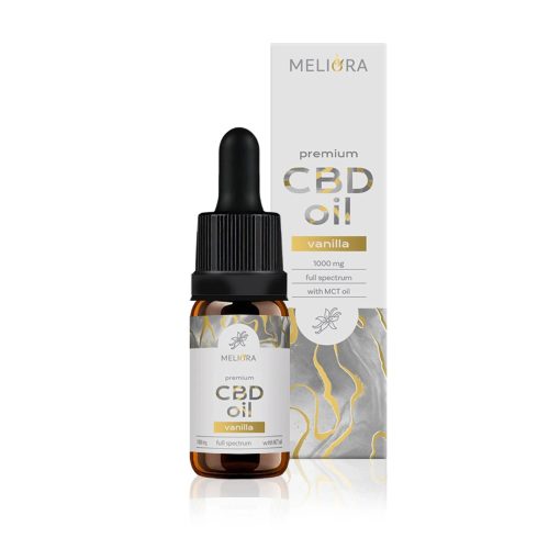 Meliora Teljes Spektrumú 10% CBD olaj | vanília | 1000 mg | 10 ml