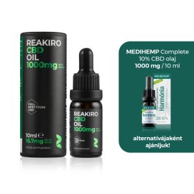 Reakiro Teljes Spektrumú 10% CBD olaj | 1000 mg | 10 ml