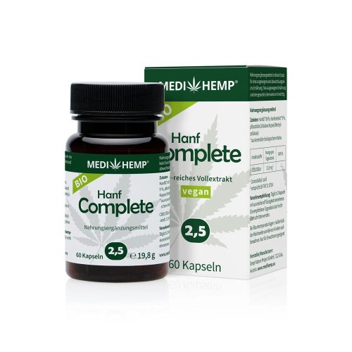 MEDIHEMP Complete 2,5% CBD kapszula | 405 mg / 60 db